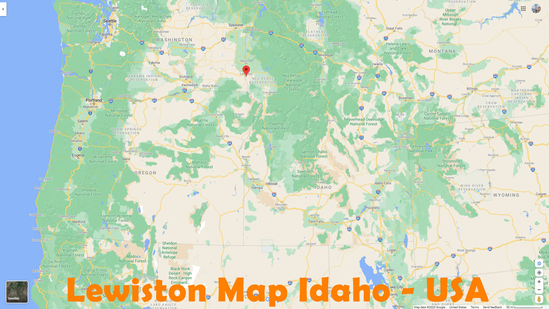 Lewiston Carte Idaho   EUA